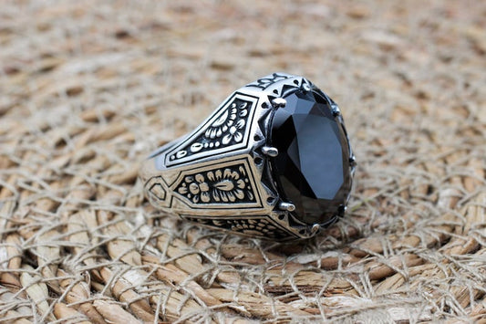 Onyx Silver ring-Solid Spirit