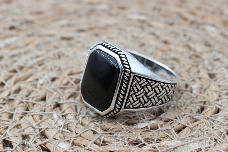 Onyx Silver ring-Ottoman