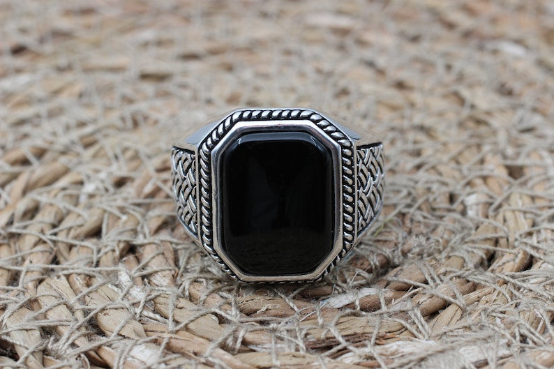 Onyx Silver ring-Ottoman