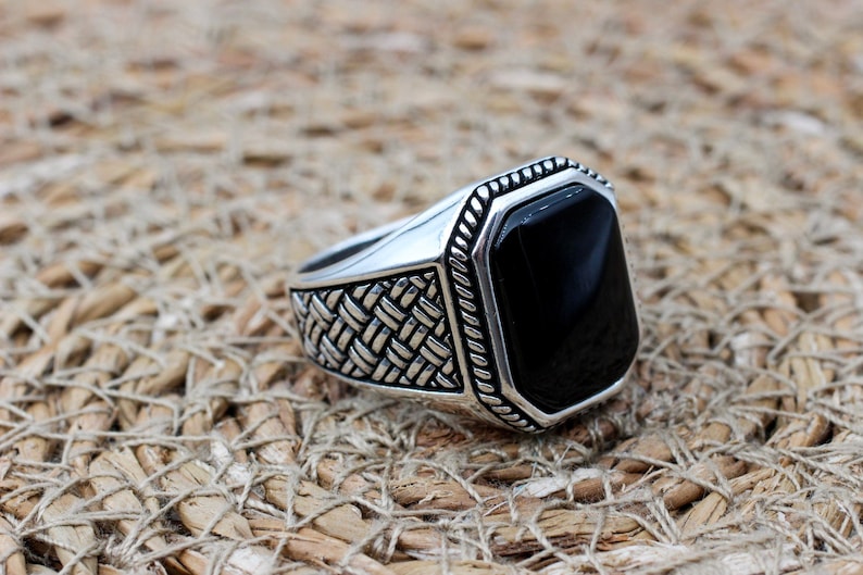 Onyx Silver ring-Ottoman