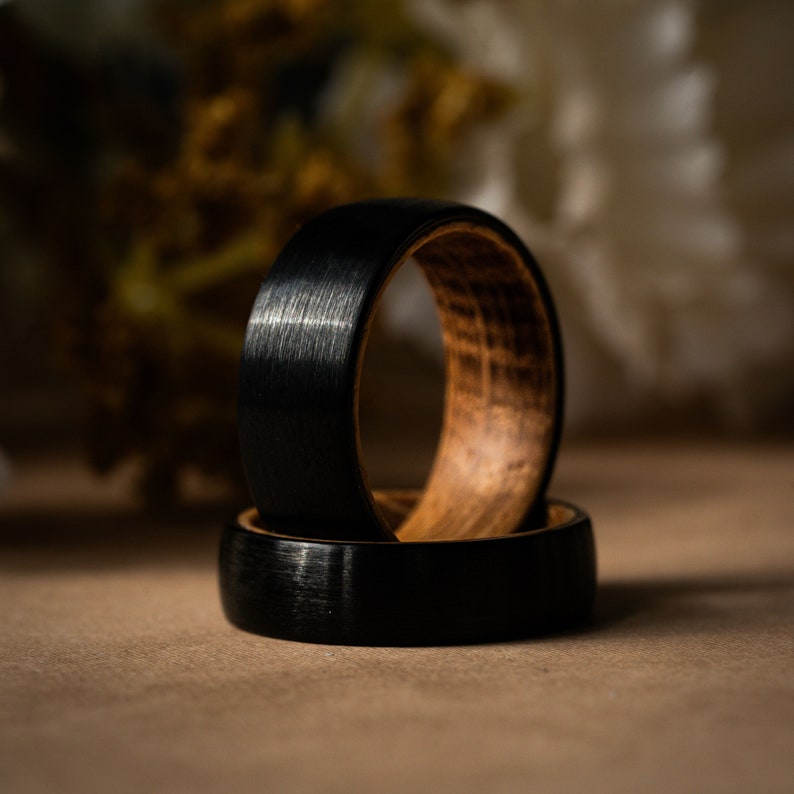 Black Bourbon-Whiskey Barrel Ring