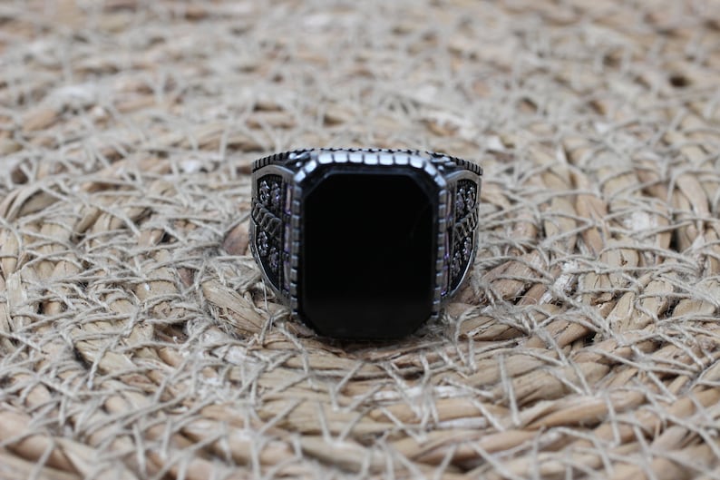 Onyx Silver ring-IstanbulTreasures