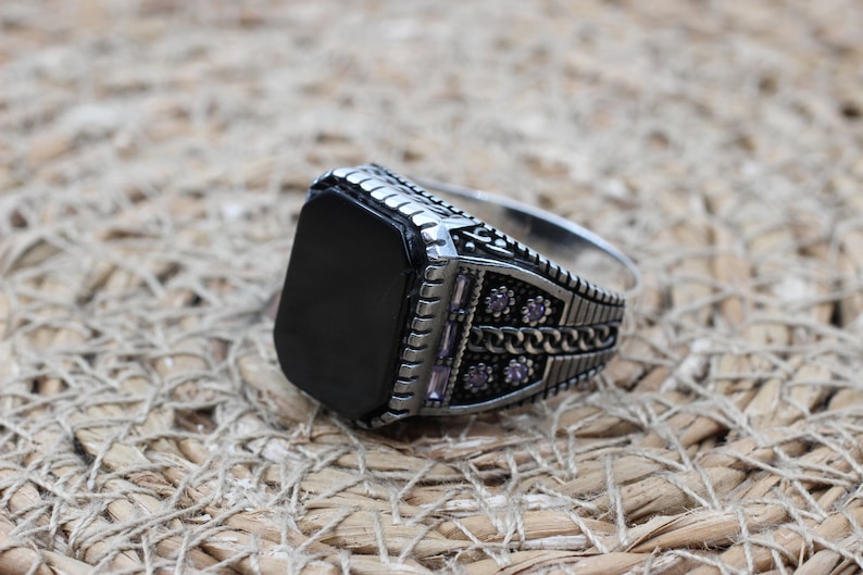 Onyx Silver ring-IstanbulTreasures