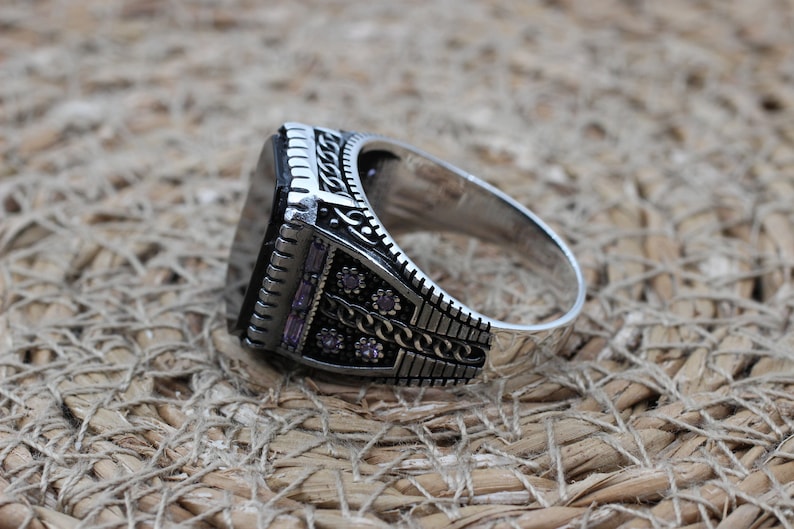 Onyx Silver ring-IstanbulTreasures