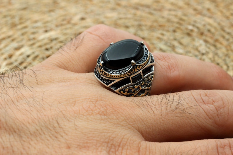 Onyx Silver ring-Proud Soul