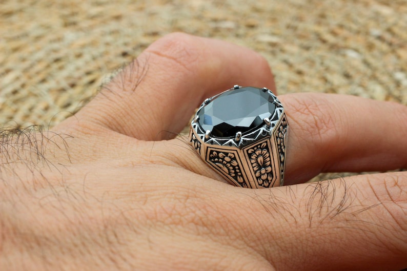 Onyx Silver ring-Solid Spirit