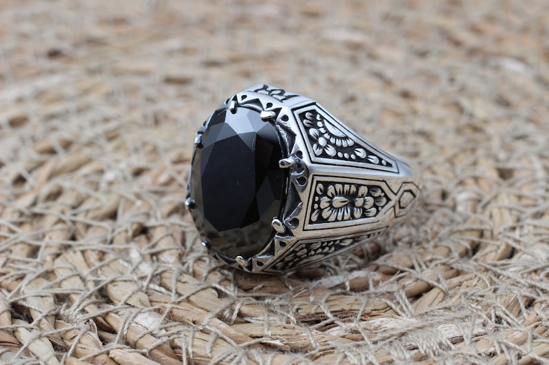 Onyx Silver ring-Solid Spirit