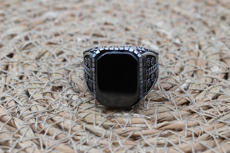 Onyx Silver ring-IstanbulTreasures