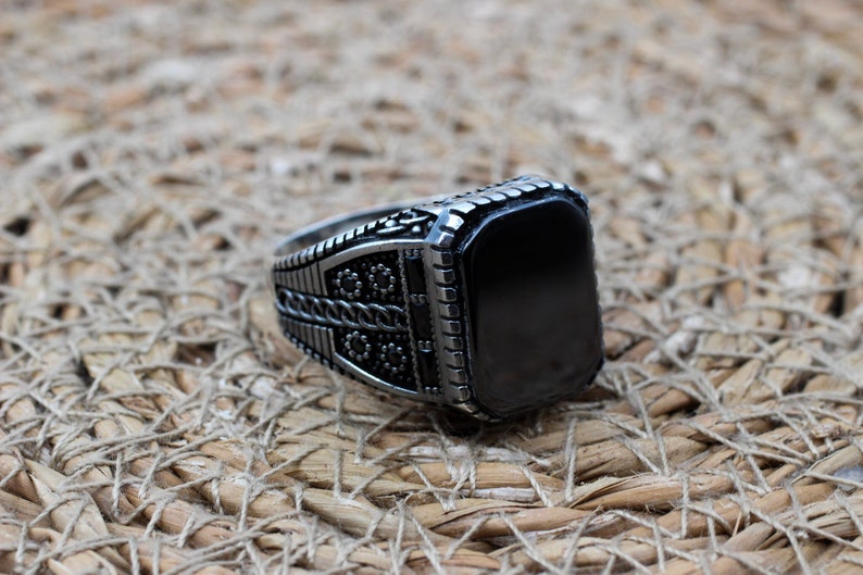 Onyx Silver ring-IstanbulTreasures