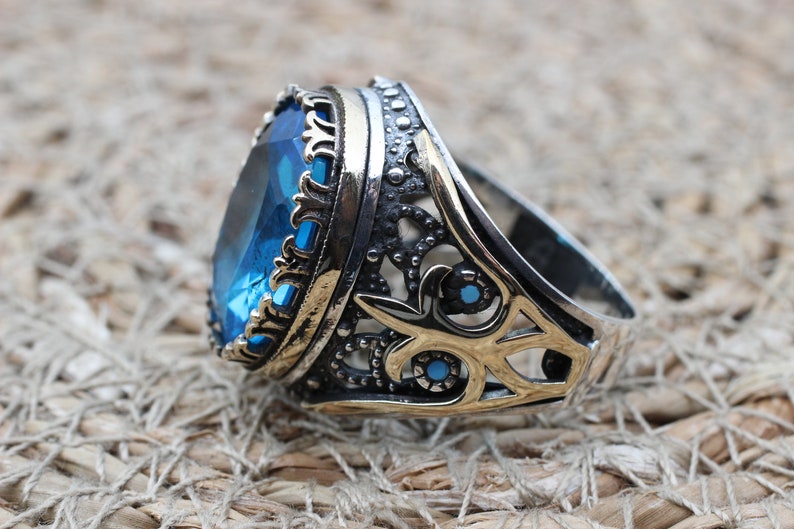 Aquamarine Silver ring-Seven Seas