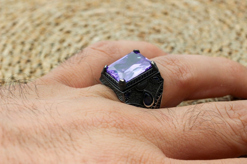 Amethyst Silver ring-Majesty