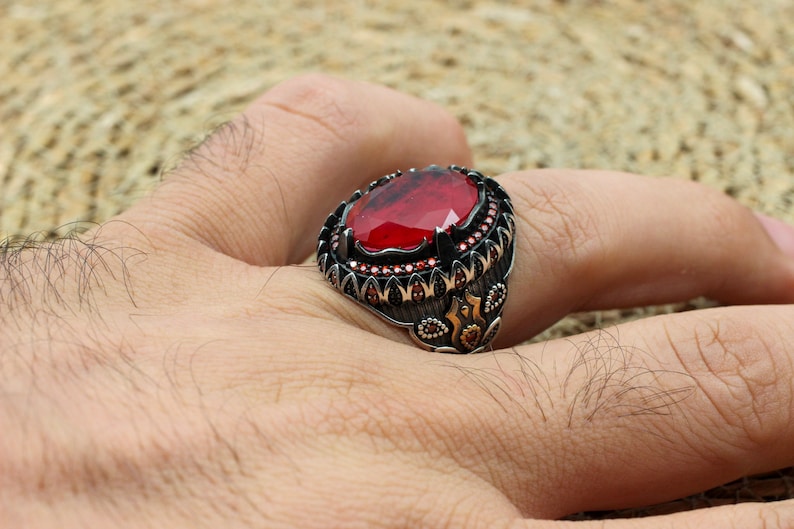 Tourmaline Silver Ring-Rose Petal