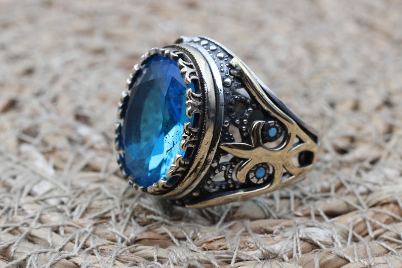 Aquamarine Silver ring-Seven Seas