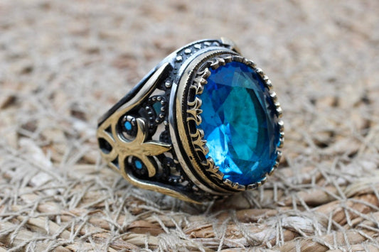 Aquamarine Silver ring-Seven Seas