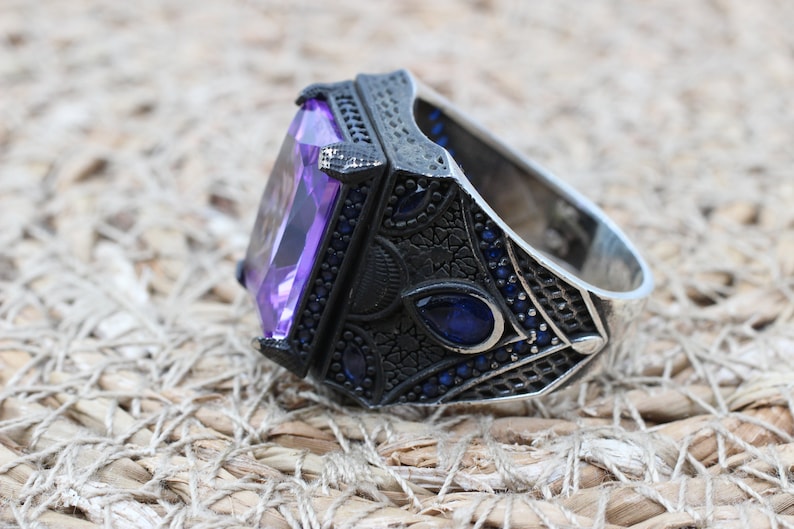 Amethyst Silver ring-Majesty