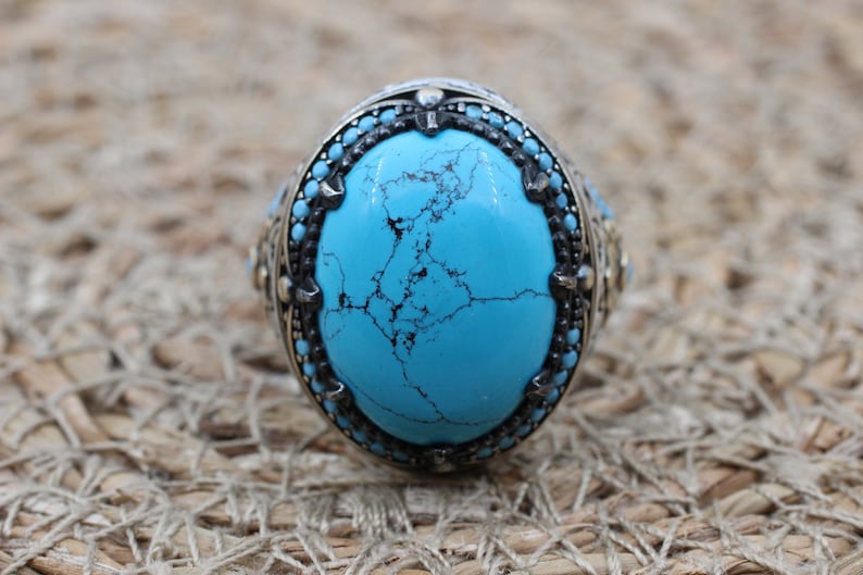 Turquoise Silver ring Feroza