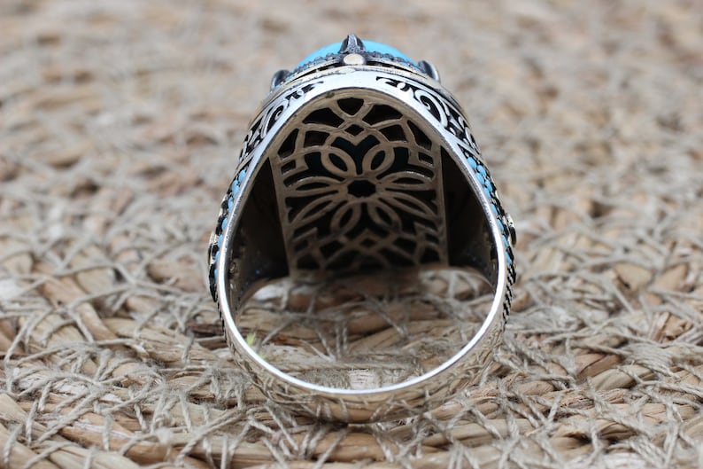 Turquoise Silver ring Feroza