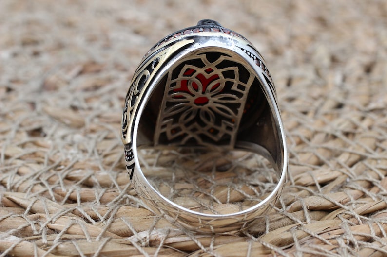 Aqeeq Silver ring for Men The great Healer