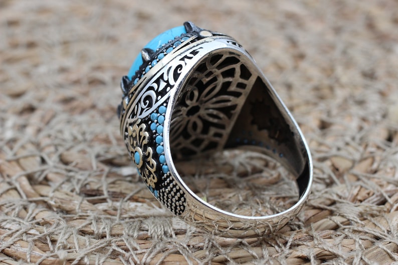 Turquoise Silver ring Feroza