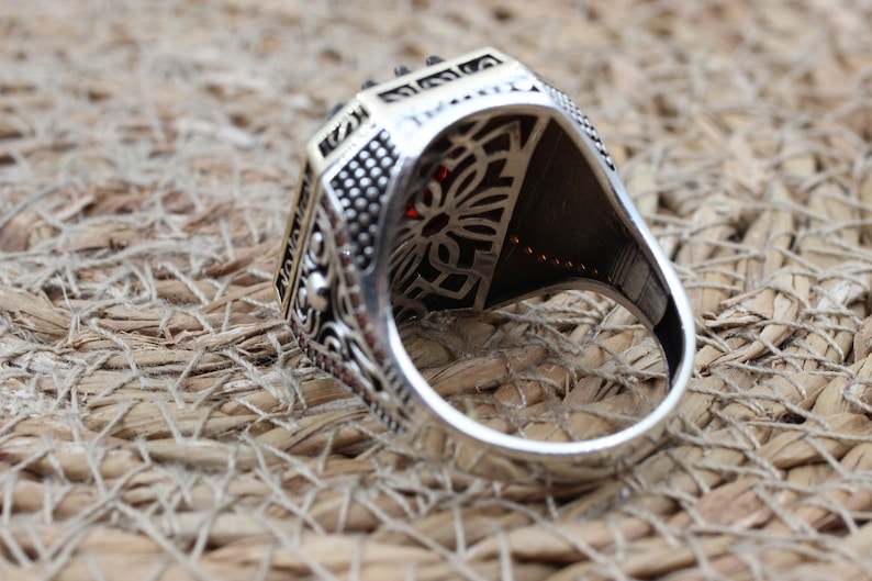 Ruby Silver ring-Eternal Fire