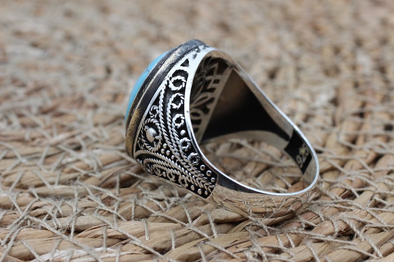 Turquoise Silver ring Istanbul Feroza