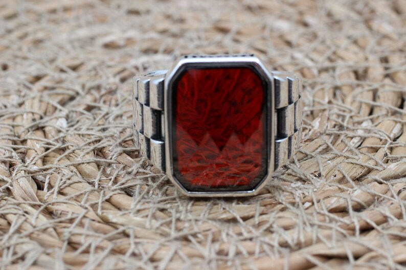 Ruby Silver Ring-Standard