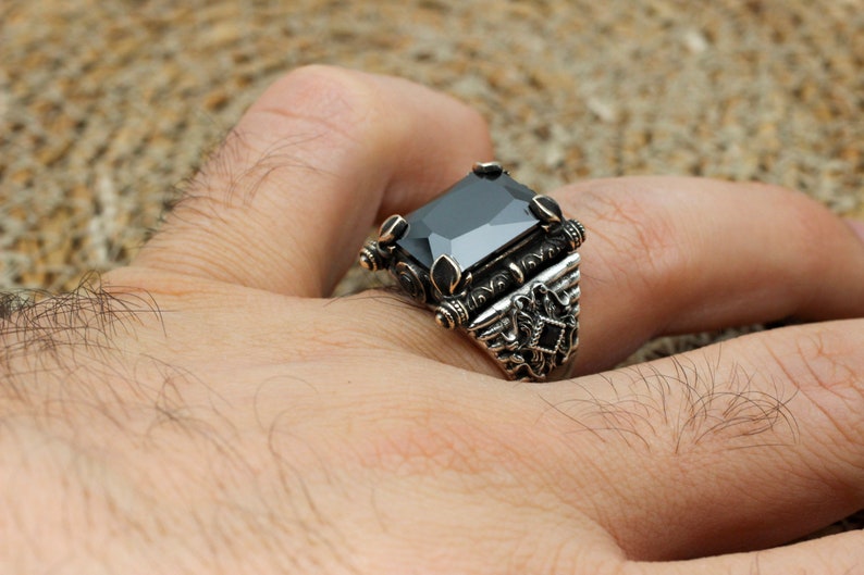 Onyx Silver ring-Turkish Delight