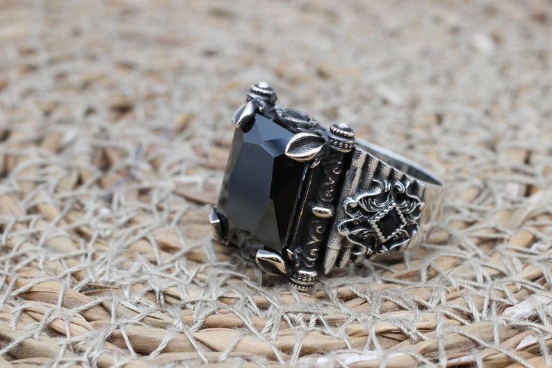 Onyx Silver ring-Turkish Delight