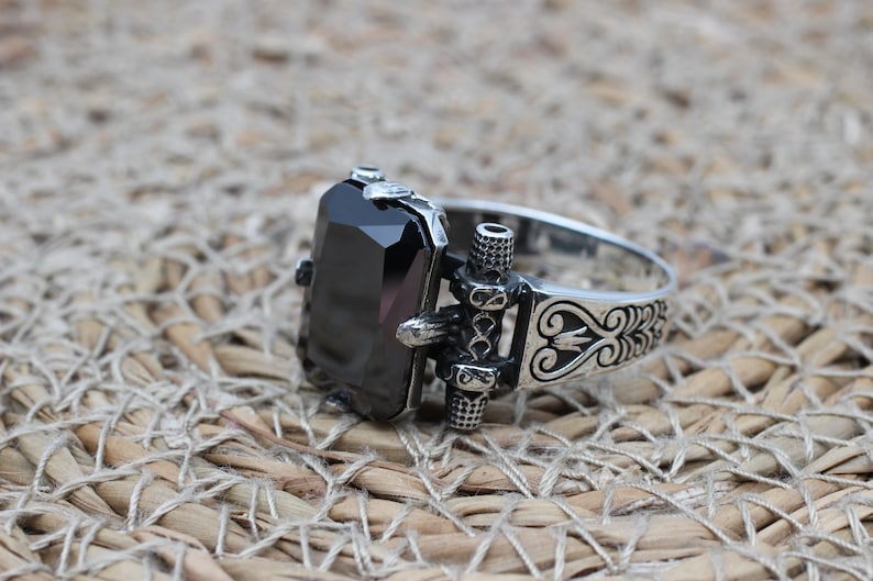 Onyx Silver ring-Turkish