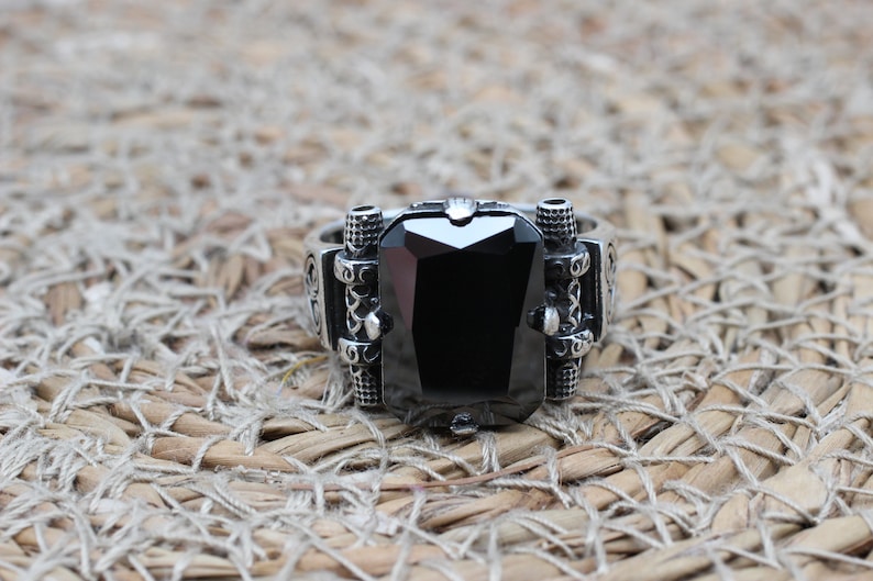 Onyx Silver ring-Turkish