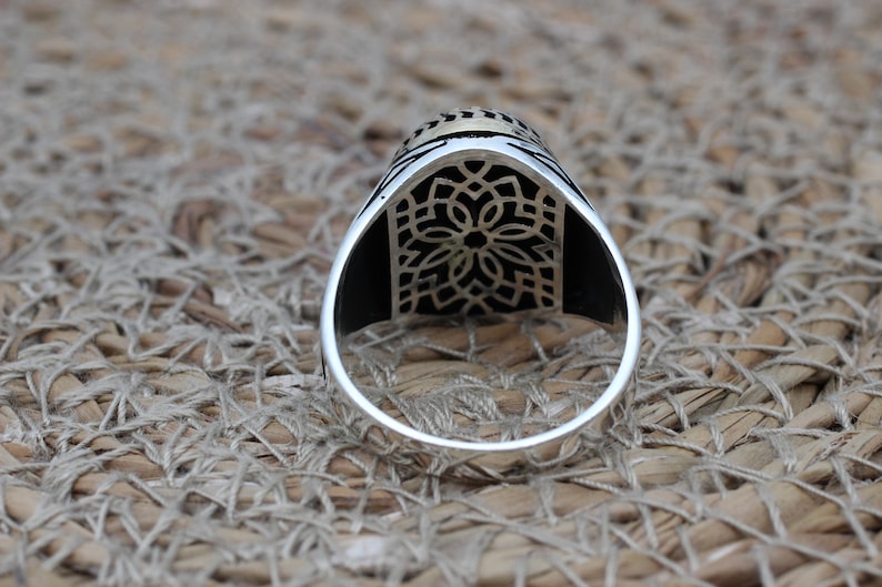 Onyx Silver ring-Midnight