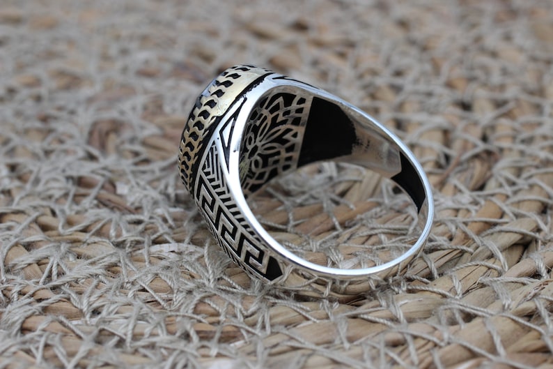 Onyx Silver ring-Midnight