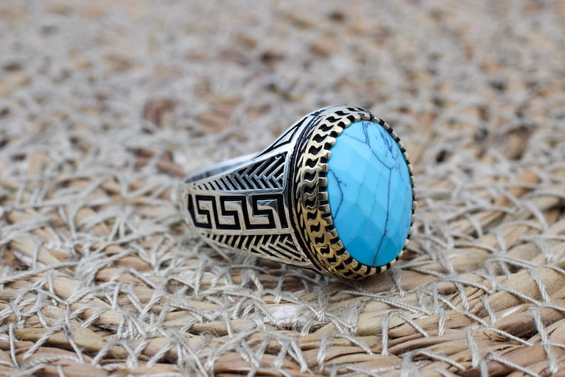 Turquoise Silver ring Yemani