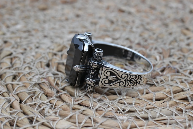 Onyx Silver ring-Turkish