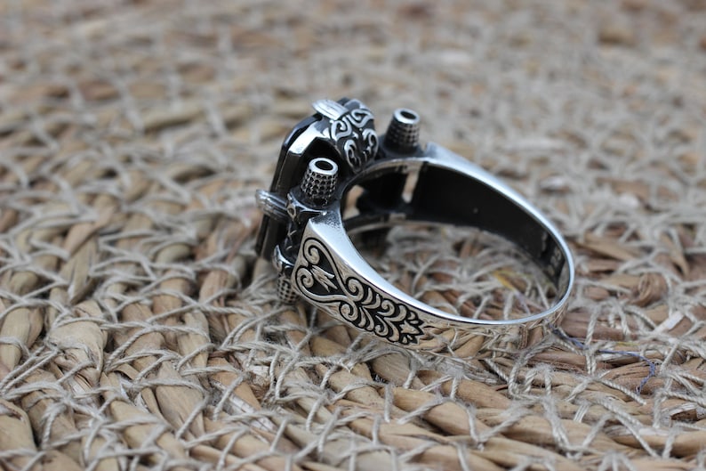 Onyx Silver ring-Turkish