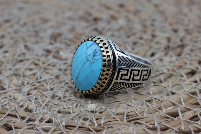 Turquoise Silver ring Yemani